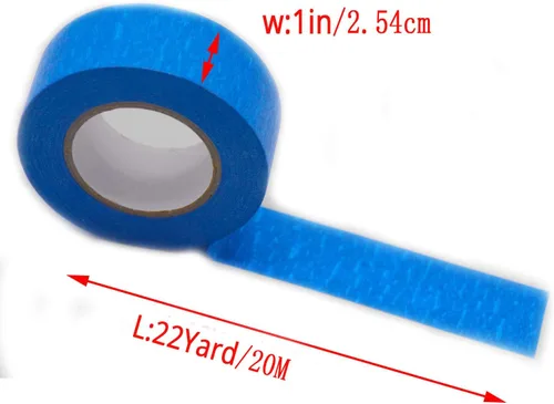Miniatura 2 de Blue Painters - Cinta adhesiva de 1 pulgada, adhesivo medio, sin residuos, para bricolaje o pintor profesional (paquete de 6, 22 yardas por rollo)