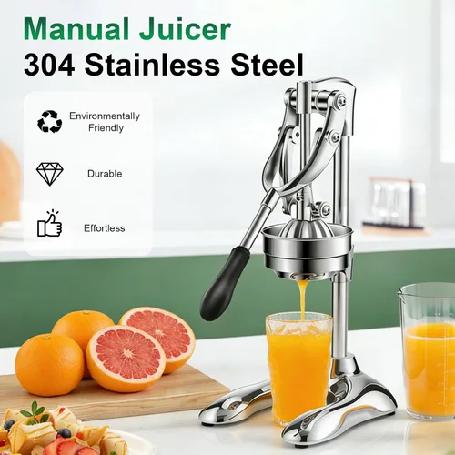 Miniatura 2 de Prensa manual de exprimidor manual de hierro fundido de alta resistencia, exprimidor profesional de cítricos, para exprimidor de frutas cítricas