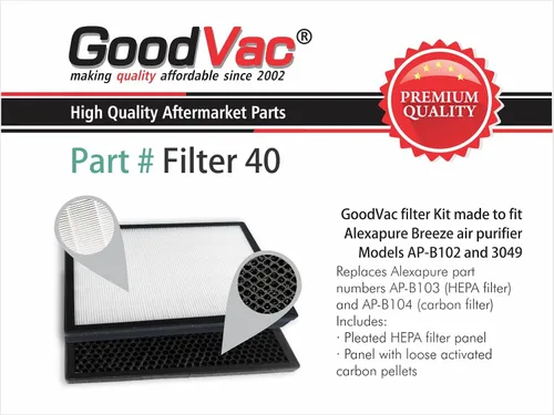 Miniatura 3 de Kit de filtro compatible con purificadores de aire Alexapure Breeze AP-B102 / 3049