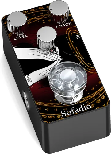 Miniatura 7 de Pedal de efectos ABY, conmutador AB de selector de línea de caja, Mini pedal de efecto de guitarra eléctrica, True Bypass (ABY)