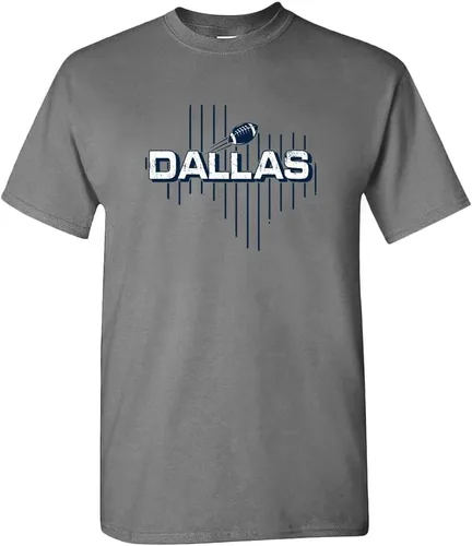 Miniatura 35 de Xtreme Apparrel Camiseta para hombre Team Field Map para aficionados al fútbol Dallas - Camisa azul marino