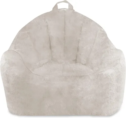 Miniatura 192 de Posh Beanbags - Sillón puff grande, 38 pulgadas, color azul rey sólido Nylon suave - Azul real