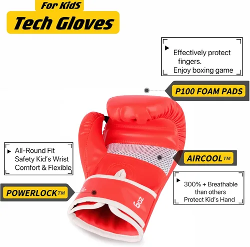 Miniatura 2 de Guantes de boxeo mejorados para niños y niñas de 3 a 8 años, guantes de boxeo para entrenamiento de niños, guantes de boxeo para niños, para saco