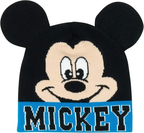 Miniatura 4 de Disney Mickey Mouse - Conjunto de sombrero de invierno McQueen para niños, guantes o guantes para niños (niñosniños pequeños)