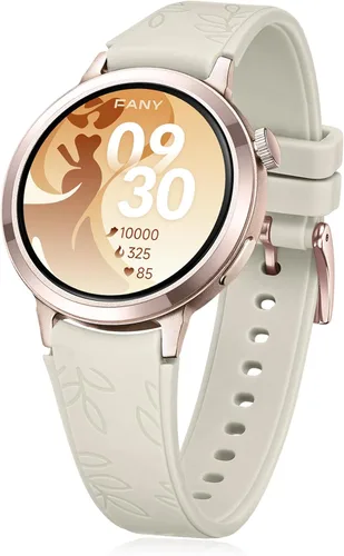 AMOLED - Reloj inteligente para mujer, compatible con iPhone/Samsung/Android, más de 110 modos deportivos con monitor de frecuencia cardíaca, sueño,
