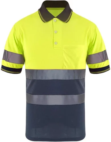 Miniatura 12 de SMASYS Polo de seguridad - Construcción reflectante Hi-viz ropa de trabajo camisetas con bolsillos para mujeres y hombres Púrpura