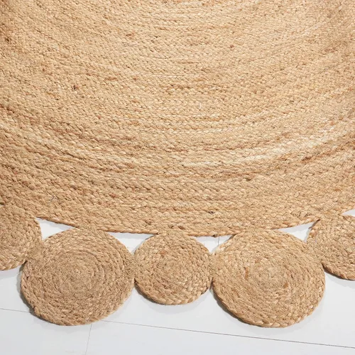 Miniatura 5 de SAFAVIEH Natural Fiber Collection - Alfombra redonda de 3 pies, natural, hecha a mano, estilo bohemio, con encanto de campo, ideal para zonas