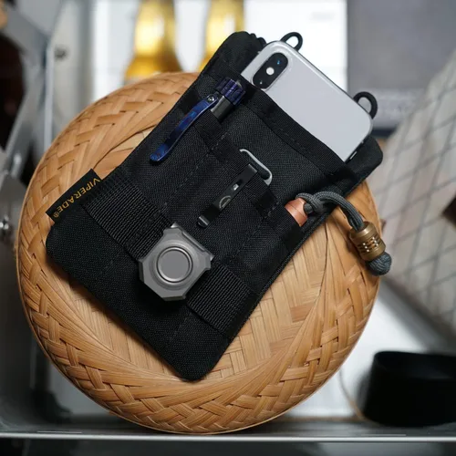 Miniatura 6 de VIPERADE VE1 Organizador de bolsillo, bolsa EDC para hombres, organizador de almacenamiento EDC, equipo EDC, bolsa de bolsillo multiherramienta