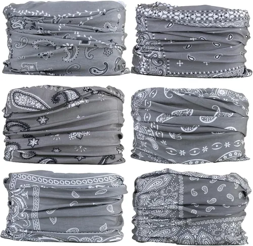 Miniatura 26 de Polaina para el cuello, máscara facial, bufanda bandana para hombres y mujeres, sol, polaina de tubo a prueba de polvo para ciclismo, motocicleta