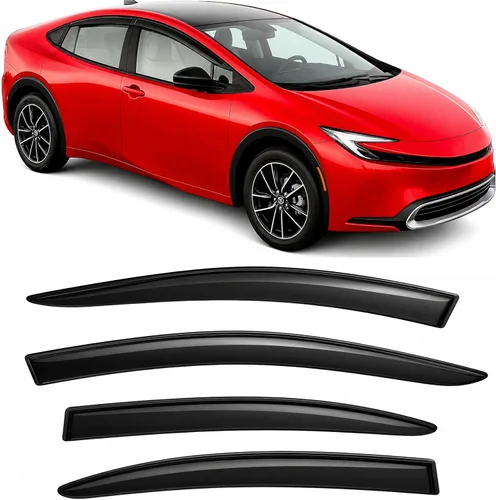 Miniatura 26 de 2016-2021 Protectores de Lluvia Adhesivos para Honda Civic Sedan, Deflectores de Visera Lateral EX EX-L LX Sport Touring, Sombras de Ventilación