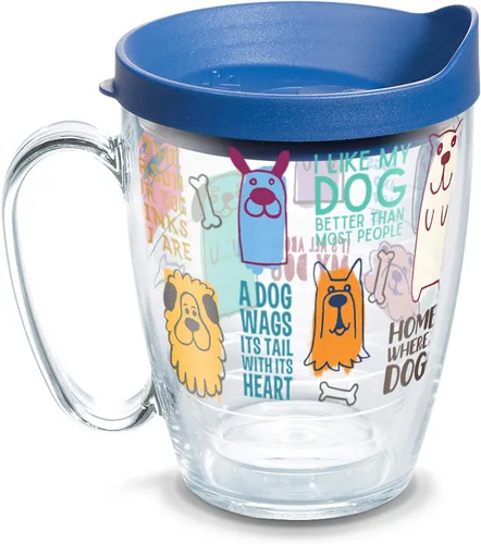 Miniatura 13 de Tervis Vaso térmico de doble pared con aislamiento de Dog Sayings hecho en Estados Unidos mantiene las bebidas frías y calientes, 16 onzas, clásico
