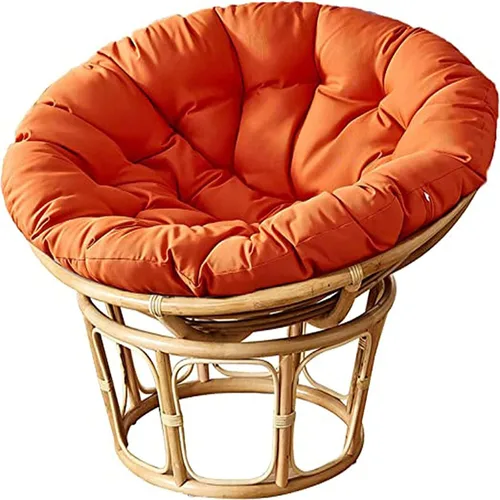 Miniatura 19 de HUHJYUGE Cojín redondo para asiento de columpio de 16 x 16 pulgadas, cojín colgante para silla de huevo, resistente al agua, para exteriores, tela