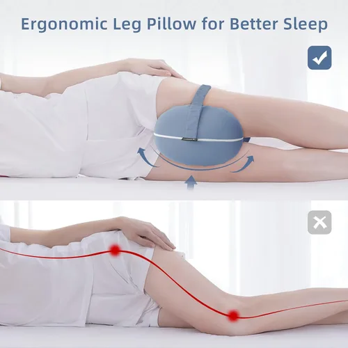 Miniatura 3 de Almohada de rodilla para personas que duermen de lado, almohada refrescante entre las piernas para dormir de lado, almohada de espuma viscoelástica