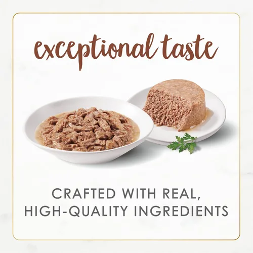 Miniatura 3 de Purina Fancy Feast Gourmet Naturals - Paquete surtido de alimentos húmedos para gatos, colección de aves de corral y carne de res