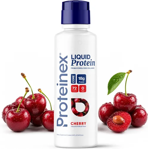 Proteinex Core Liquid Collagen Peptidos, 0.71 oz de proteína por porción, recomendado por médicos, apoya la recuperación y la curación de heridas,