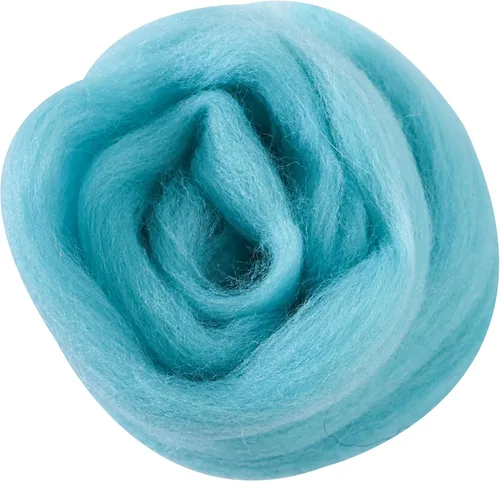 Miniatura 78 de 24 tipos de lana rosa, 4.23 oz (120 g), adecuado para fieltro húmedo y fieltro de aguja de telas hiladas de lana. Un paquete de prueba está Tonos