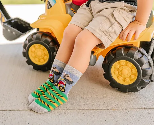 Miniatura 5 de Jefferies Socks Paquete de 6 calcetines de construcción de dinosaurios para niños