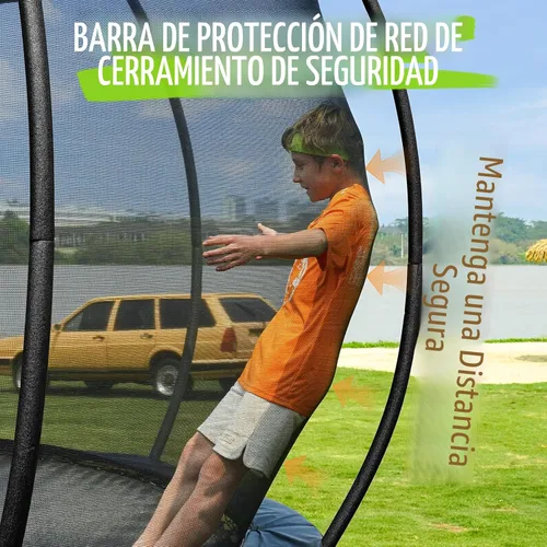 Miniatura 4 de Gigu 10FT 12FT 14FT 15FT 16FT Recreational Trampolines with Enclosure Net and Ladder and Anti-Rust Coating, ASTM Approved Trampoline Outdoor for