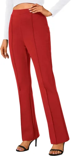Miniatura 39 de Urban CoCo Pantalones de trabajo elásticos con corte de bota, pantalones de yoga pequeños para oficina casual