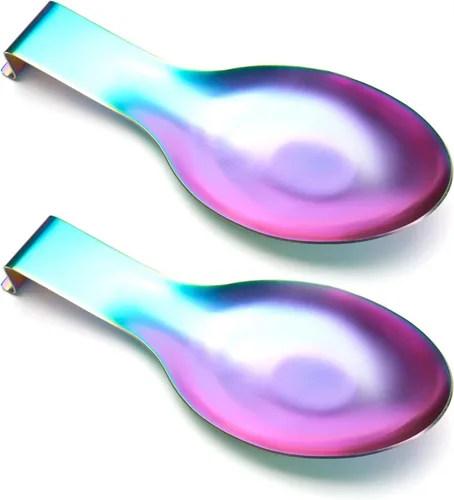 Miniatura 11 de Soporte de cuchara de acero inoxidable para encimera de cocina, utensilios de cocina, soporte para cucharón para estufa, resistente a la corrosión