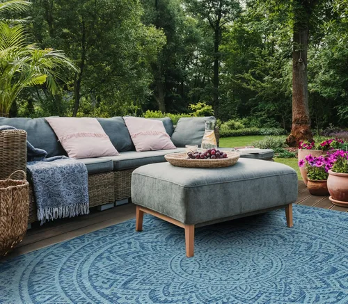 Miniatura 64 de SAFAVIEH Alfombra lavable para exteriores, colección Courtyard - Pasillo de 2.3 x 8 pies, color beige claro y marrón claro, no desprende pelusa
