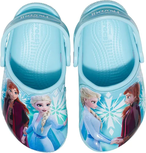 Miniatura 8 de Crocs Zuecos Disney para niños Zapatos Frozen 2 para niñas, Azul hieloazul hielo., 3 niño