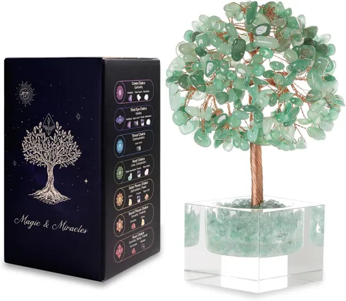 Miniatura 16 de Árbol de la vida de cristal de amatista, decoración de escritorio de oficina en casa, árbol bonsái hecho a mano para calmar, curación espiritual