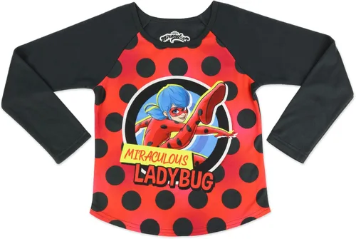 Miniatura 2 de Miraculous Conjunto de pijama de 2 piezas para niña con pantuflas Cozeez