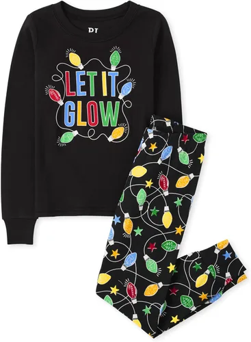 Miniatura 18 de The Children's Place Pijama de Navidad unisex para bebé, algodón Esqueleto