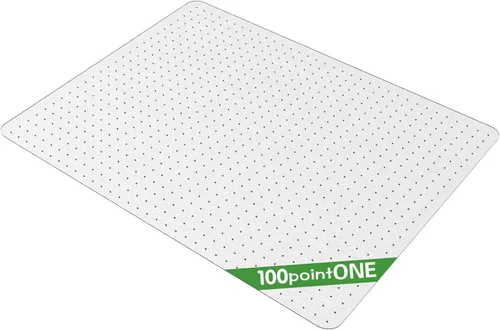 Miniatura 22 de 100pointONE Tapete para silla de oficina para suelos de madera, tapete de oficina fácil de deslizar para sillas rodantes, tapete transparente