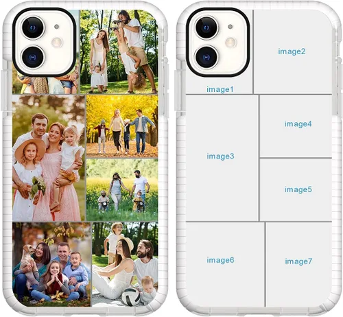 Miniatura 36 de Funda de teléfono personalizada para iPhone 11, diseño personalizado de fotos de collage de múltiples imágenes, resistente a los golpes, resistente