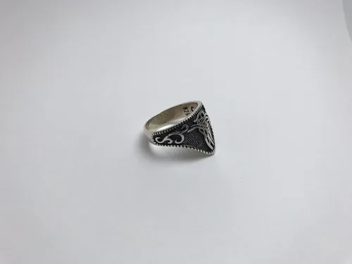 Miniatura 6 de Anillo de plata de ley 925 para hombre con diseño otomano turco