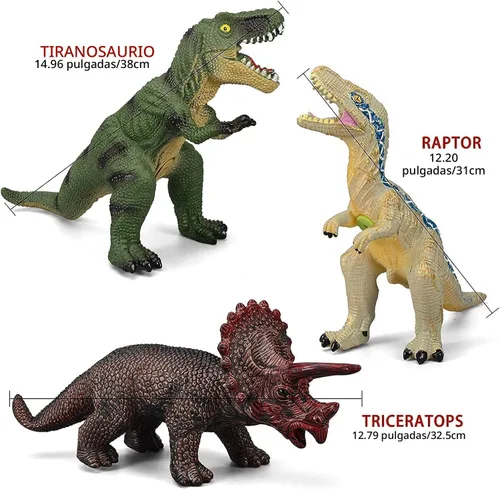 Miniatura 3 de Gzsbaby 6 juguetes de dinosaurio jumbo para niños de 3 a 5 años y niños pequeños, juguetes de dinosaurio grandes y suaves para los amantes – regalos
