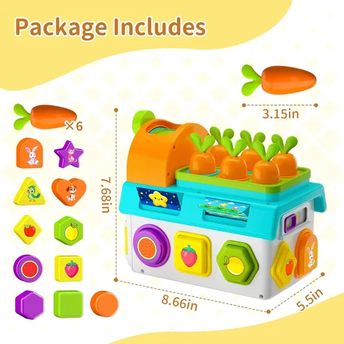 Miniatura 6 de Juguetes Montessori para niños y niñas de 1 a 2 años, regalo de primer cumpleaños para niños de un año, juego educativo de 12 a 18 meses, juego