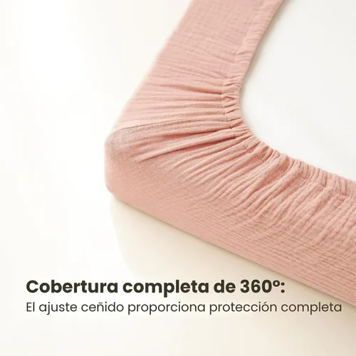 Miniatura 5 de Konssy Funda para Cambiador de Muselina para Bebés Niñas y Niños, 100% Algodón Fundas Ajustadas para Mesa de Cambio de Pañales, Sábanas de Cambiador