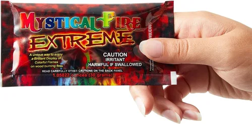 Miniatura 4 de Fogata chimenea Mystical Fire fuego de colores paquetes, Paquete de 50, Extreme Mystical Fire