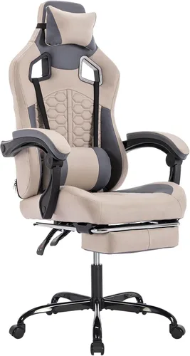 Miniatura 20 de Gaming Chair, Home Office Computer Chair, Ergonomic Executive Swivel Rolling Chair with Footrest Comfortable Headrest and Lumbar Support for Back