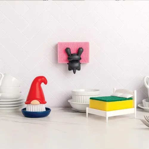 Miniatura 2 de OTOTO Barbudo (Beardy), Cepillo para lavar los platos y verduras de gnomo, regalos extravagantes, accesorios bonitos y divertidos de cocina