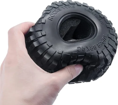 Miniatura 8 de Neumáticos de goma de 2.2 pulgadas con insertos de espuma de 2.638x5.906 in para 1/10 RC Crawler Car A-xial Wraith 90018 90048 RR10 SCX10 D90 4