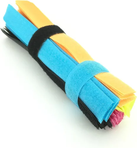 Miniatura 8 de 50 piezas, sujetacables reutilizables, organizador de cables, sostén de cables, 17,8 cm (multicolor2)