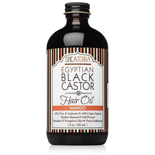 Miniatura 9 de Shea Terra Organics Aceite de ricino negro egipcio para el crecimiento del cabello, argán y alma, tratamiento natural para el cabello, 8 onzas