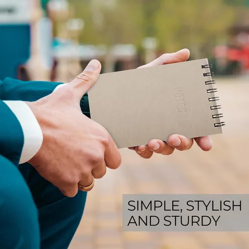 Miniatura 6 de ZICOTO Cuadernos de bolsillo estéticos, juego de 8 - Pequeños cuadernos en espiral de 3x5 con páginas rayadas para mujeres u hombres - Los pequeños