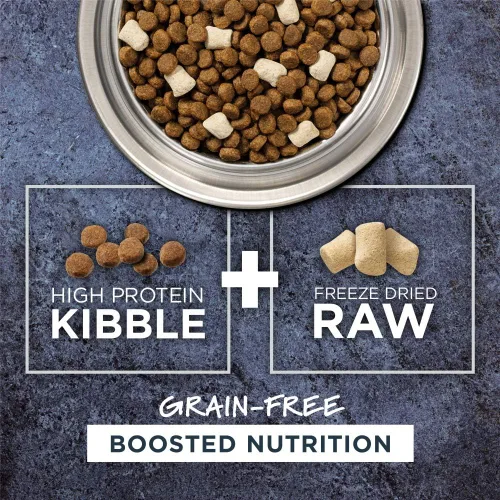 Miniatura 4 de Instinct Raw Boost, alimento seco natural para perros con trozos liofilizados, alta proteína y receta sin granos, pollo real, bolsa de 4 libras