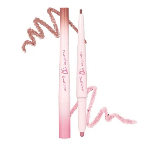 Miniatura 11 de 2aN Color Play Dual Liner 01 Honey Peach Lápiz Aegyo-sal y sombreado 2 en 1 Delineador de perlado y mate de larga duración para maquillaje