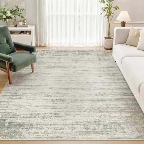 Miniatura 36 de zesthome Alfombras de 5 x 7 pulgadas - Alfombra lavable resistente a las manchas, alfombras modernas abstractas para sala de estar, dormitorio