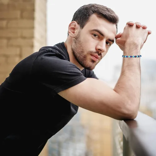 Miniatura 2 de GAVU Pulsera de cuentas de acero inoxidable para hombre