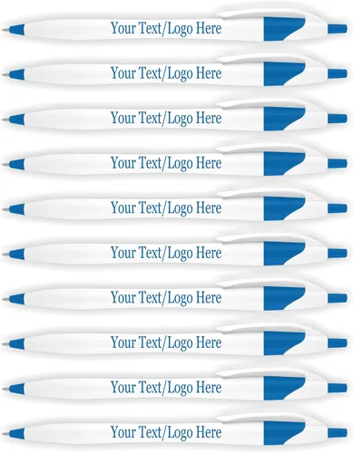 Miniatura 8 de SyPen Bolígrafos personalizados con tu logotipo o texto personalizado, paquete de 500 unidades a granel para negocios, fiestas y eventos, bolígrafos