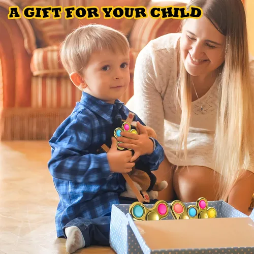 Miniatura 6 de FIGROL Paquete de 3 juguetes giratorios para aliviar la ansiedad, juguetes sensoriales para niños, adolescentes, niños y niñas