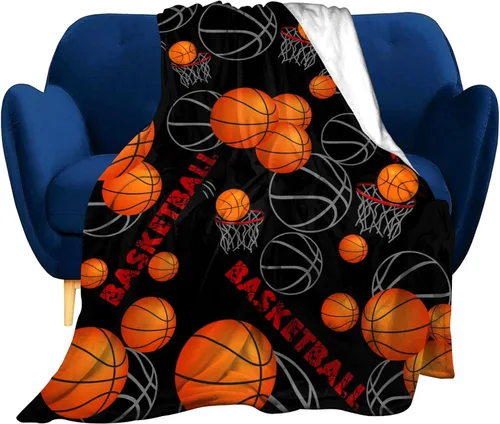 Miniatura 10 de Manta de fútbol súper suave, ligera y acogedora con impresión 3D de franela de béisbol y baloncesto para fanáticos del deporte, regalos para niños