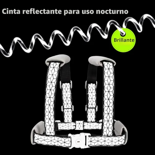 Miniatura 4 de Correa para niños pequeños y arnés ajustable 4 en 1 antipérdida Correa de seguridad reflectante con enlace de muñeca para niños, niñas y niños